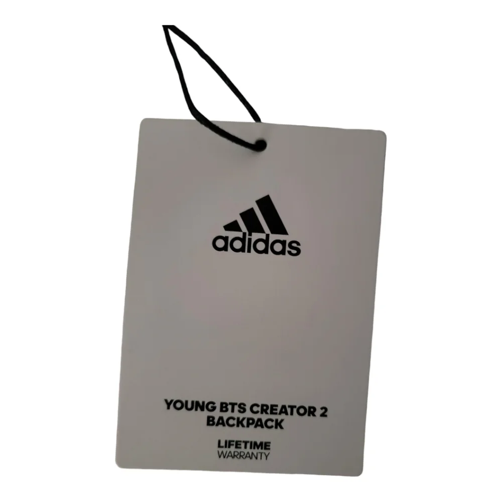 Adidas Young Creator 2 Backpack Kids Pastel Logo Print Purple Green Pink